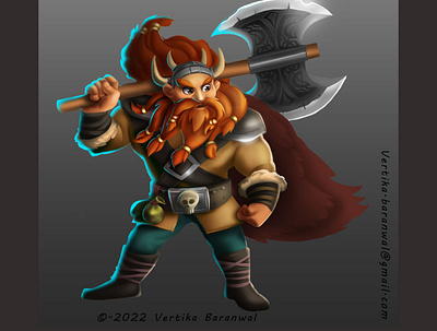 Viking art assets character design illustration