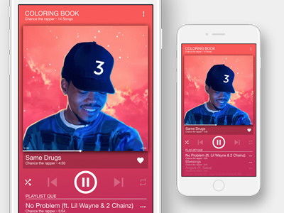Daily UI #009 Music Player app daily mobile music ui ux