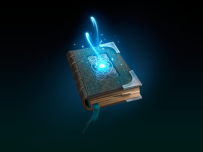 A spell tome art color design digital drawing game graphic icon illustration ui