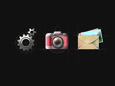 Icons for photo editor art color design digital graphic icon interface mobile ui ux
