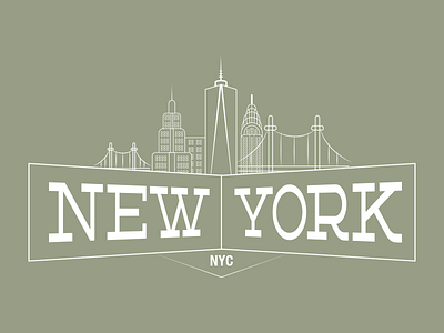 Nyc Dribbble metro new york city nyc skyline