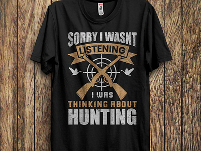 Hunting t-shirt design de design graphic design