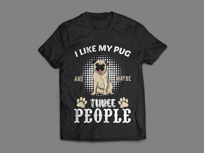 pug t-shirt design adobe illustrator best cute design dog dog lovers dog vector dogs graphic design pug pug lovers puppy puppy lover shirt t shirt t shirt design vector