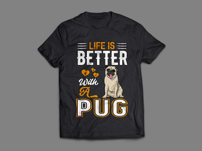 pug t-shirt design dog dog lover dog vector graphic design print pug pug lover pug vector t shirt t shirt design vector
