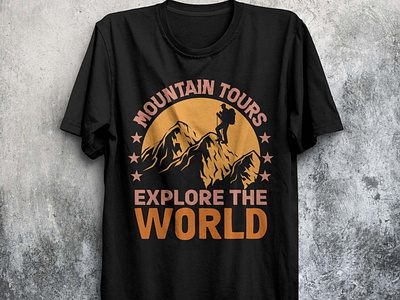 hiking t-shirt design