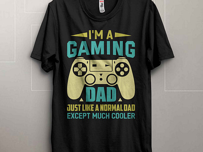 Gaming dad t-shirt design