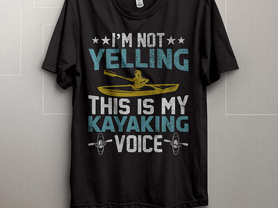 Kayaking t-shirt design