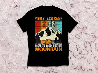 Everest base camp 2022 t shirt design adobe illustrator design everest base camp tshirt design everest t shirt design graphics design mountain print templete t shirt t shirt design vector