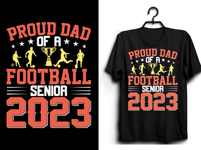 proud dad football t-shirt design