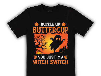 Halloween buttercup t-shirt design