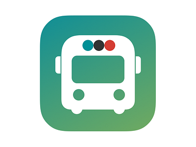 Albuquerque RapidRide+ App Icon app icon bus gradient new mexico sketch transit