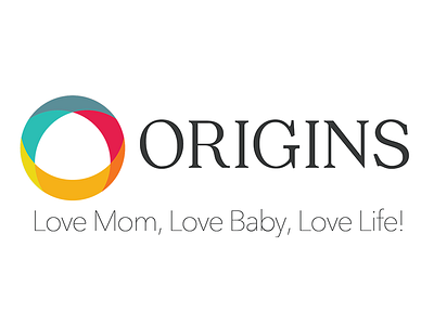 Origins Pregnancy Care Center baby branding logo pregnancy