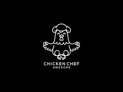 CHICKEN CHEF america brand branding brandmark canada design dubai graphic design illustration kuwait logo logoawesome logodaily logogreat logoimport logonew logopleace logosix london usa