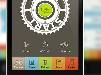 Urban Cyclr UI android app application bicycle bike cyclr gui ios pictogram ui urban user interface ux