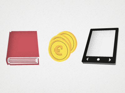 Illustrations book coins ebook epub euro illustration illustrator money photoshop tablet webdesign