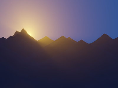 The Sunrise 3d 3d background 3d graphics 3d wallpaper background design graphic design graphics morning mountain sun