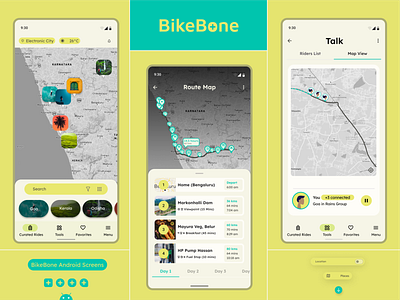 BikeBone Android UI