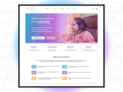 E-Learning Website Redesign branding design figma heuristic evaluation redesign ui uiux