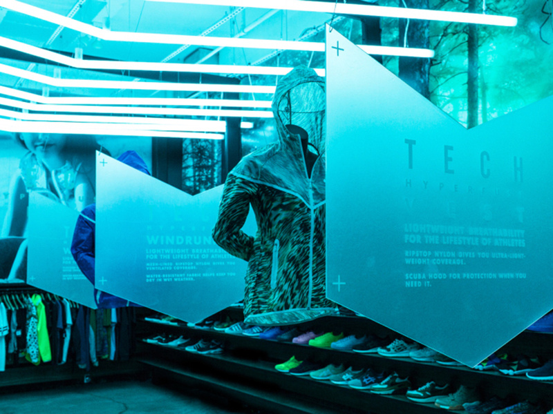Nike Tech Hyperfuse @ Blends Beverly hills apparel branding typography nike retail design