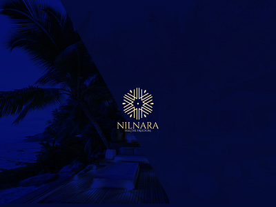 Nilnara Villa Logo Design branding design graphic design hotel illustration logo vector villa