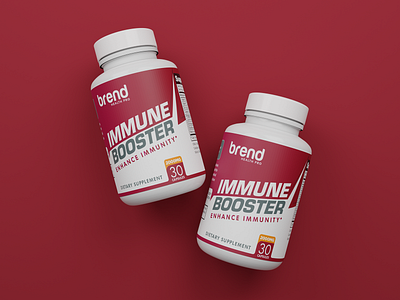 Supplement Label Design for Immune Booster