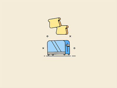 toast animated icon bread breakfast gif toast toaster