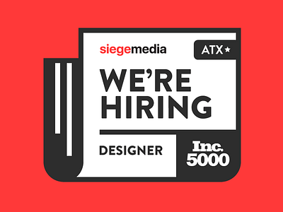 We need designers! designers hire hiring