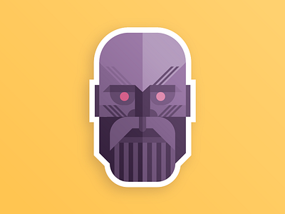 Thanos Sticker avengers character marvel thanos