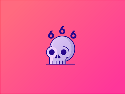 666 Followers 666 follower icon skull