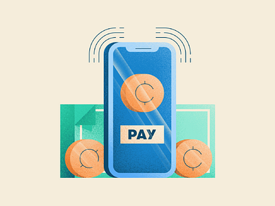 Cashless Business Illustration