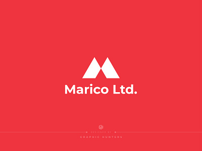 Marico Ltd. Logo Design | M Logo Mark abstrac logo branding graphic design graphic hunters graphichunters10 illustration logo m letter logo m logo modern logo