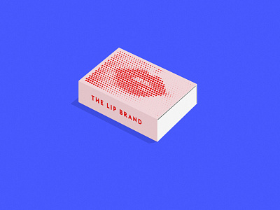 Matchbox 2 baca design fire illustration lip brand lips lipstick matchbox matches pattern pink safety matches