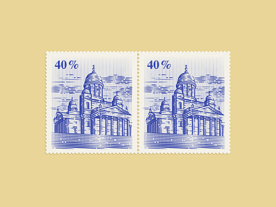 Helsinki Cathedral Stamp