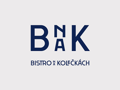 Bistro Na Koleckach art deco art nouveau bistro coffee jan baca ligature logotype