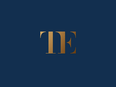 T+E Monogram identity jan baca lettermark mark serif stencil te te logo te monogram