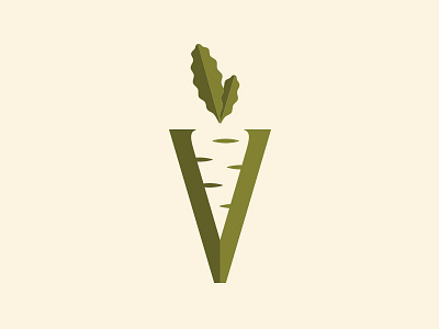 Vegan carrot icon negative space logo parsley vegan vegetable vegetarian veggie