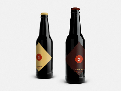 Westmalle Beer Label Design By Jan Baca alcohol label design beer beer label beverage designer craft dizajn etikiet label designer minimal label pivny dizajn pivo westmalle