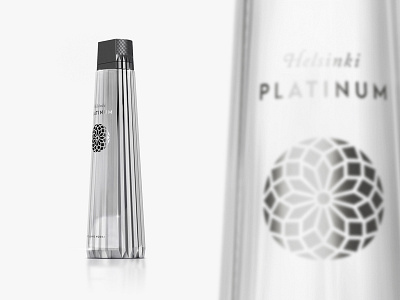 Helsinki Platinum Vodka alcohol packaging beverage helsinki label designer liquor rose spirit vodka vodka bottle