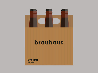 Brauhaus Brewery alcohol branding beer box beer label brewery cardboard packaging design stout