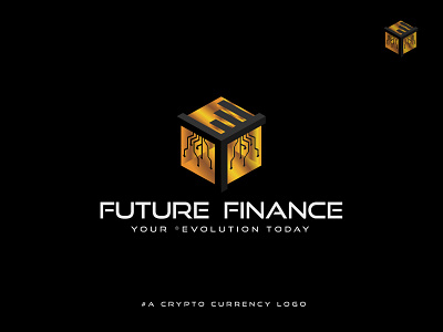 Future Finance - A 3D Crypto Currency Logo 3d branding cryptocurrency design finance future graphic design illustration logo logo design logodesign marketing vector