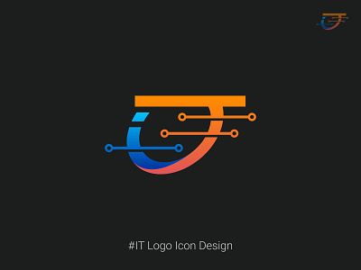 IT Icon - A Mandatory Icon for IT Industry branding creative design favicon graphic design icon design initial it logo logodesign technology typography vector