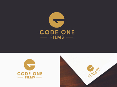 Code One Films- A Motion Design and Filmmaking Logo Design branding creative design graphic design icon initial logo logodesign minimalist simple vector