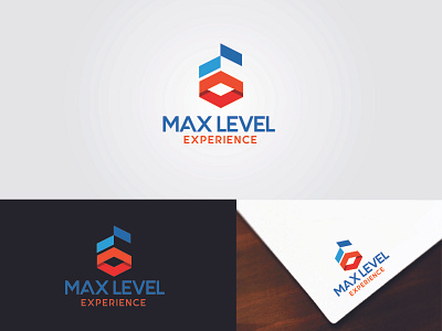 Max Level Experience - A Mobile Gaming Theater Logo Design branding creative design flat gaming graphic design icon logo logodesign technology vector