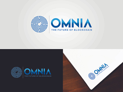 OMNIA - A High Tech Modern Logo Design branding creative cryptocurrency design graphic design high tech logo logodesign modern vector