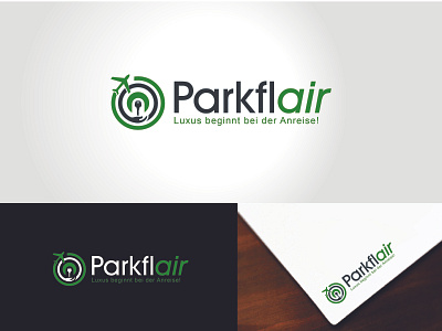 Parkflair - A valet parking Logo Design branding creative design driving graphic design logo logodesign simple vector