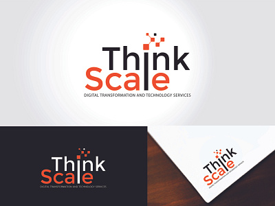 Think Scale - A Digital Transformation & Technology Logo design branding classy consulting creative design digital graphic design it service logo logodesign technology vector