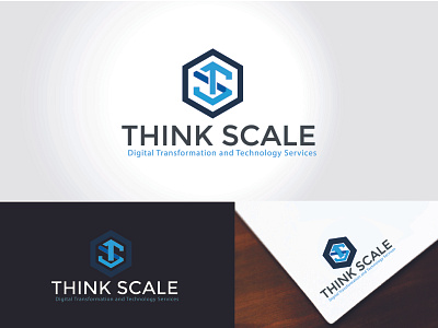 Think Scale - Another Digital Technology Logo design branding creative design digital technology graphic design it logo logodesign modern server unique vector