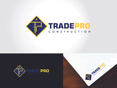 Trade Pro Construction - A Com./Res. Construction Logo Design branding builders commercial construction creative design graphic design logo logodesign remodelers residential vector