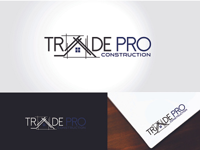 Trade Pro Construction - A Real Estate Construction Logo Design branding commercial construction creative design developers graphic design logo logodesign real estate residential vector