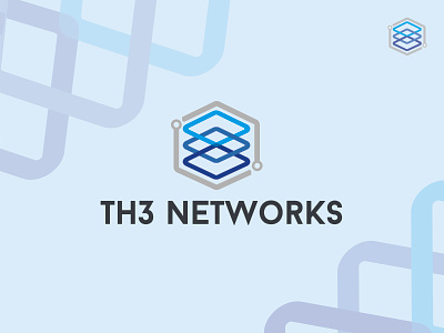 Th3 Networks - A Datacenter Company Logo Design branding creative datacenter design graphic design internet layer logo logodesign network server vector